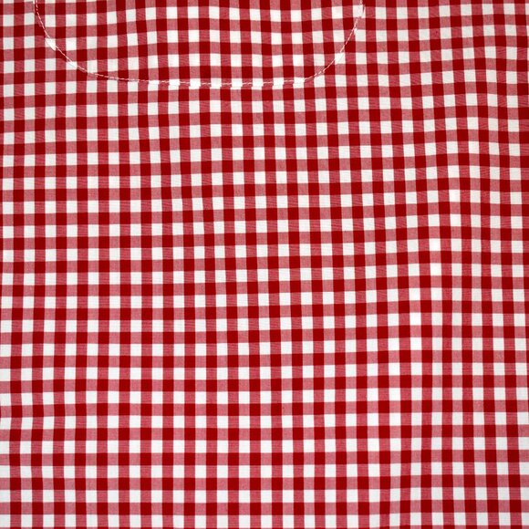 Gitman Brothers Red/White Gingham Check Button Up Shirt Sz 16/33 - Picture 3 of 4